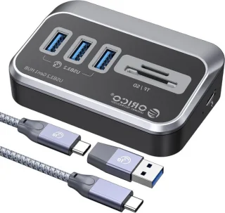USB-C hub vijf poorten zwart