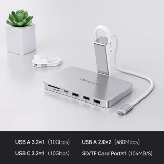 USB-C Hub voor iMac 24" (2021-2024) en Studio Display 27"