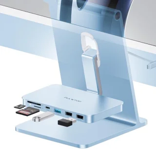 Naadloze uitbereiding voor je iMac: stijlvolle en snelle USB-C hub in blauw