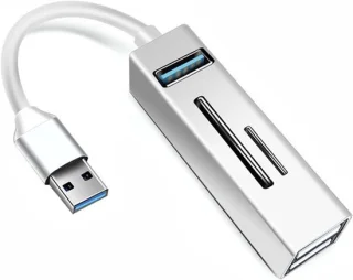 USB-C hub zilver