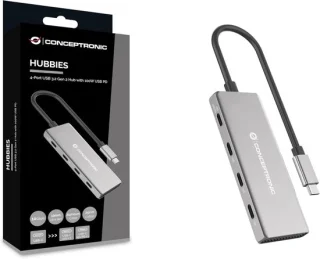USB C hub - zilver