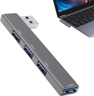 USB-C hub zilver