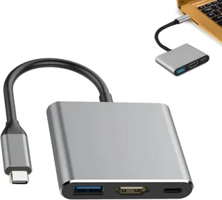Usb-c-hub - zilver