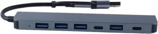 USB-C hub zilver