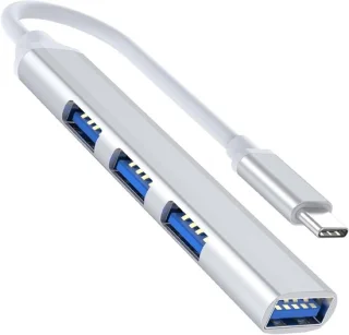 USB-C hub zilver