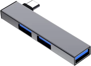 USB-C-hub zilver