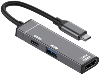 USB-C hub zilver