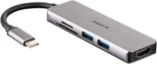 USB C hub - zwart