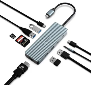 USB-C-hub zwart