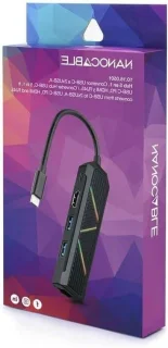 USB-C hub zwart