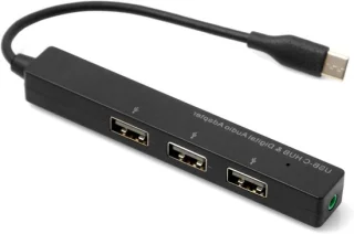 USB C hub - zwart
