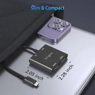 USB-C hub Zwart