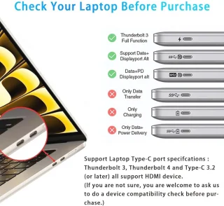 USB-C hub Zwart