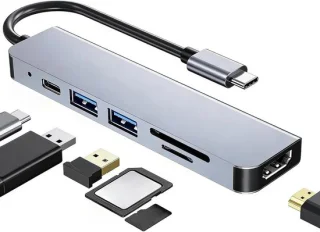 USB-C hub zwart