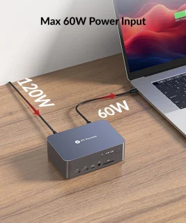 USB-C KVM Dockingstation voor 2 Monitoren