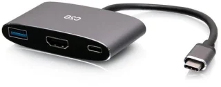 USB-C-minidock - adapterhub - grijs