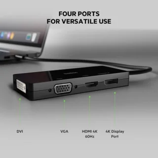 USB-C multi-poort videoadapter voor laptops