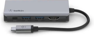 USB-C Multipoort Adapter Aluminium