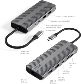 USB-C multipoort adapter - docking station hub
