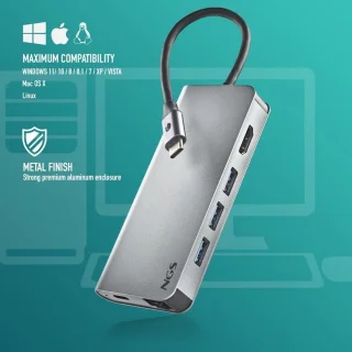 USB-C Multipoortadapter 8-in-1