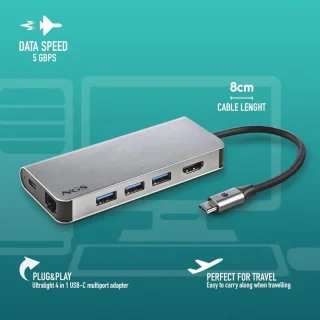 USB-C Multipoortadapter 8-in-1