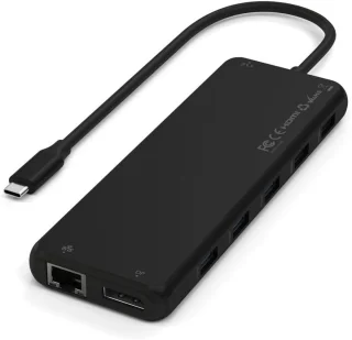 USB-C multiport adapter docking station - 13 poorten - zwart