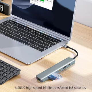 USB-C multiport adapter docking station aluminium