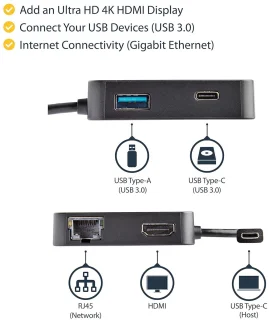 USB-C multiport adapter en laptop docking station