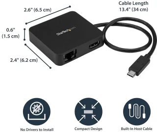 USB-C multiport adapter en laptop docking station