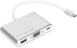 USB-C multiport adapter zilver