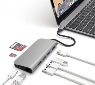 USB-C Multiport Dockingstation - Spacegrijs