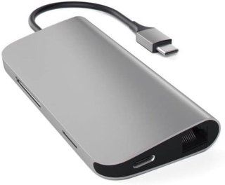 Veelzijdige USB-C hub: compact design, slimme poortkeuzes