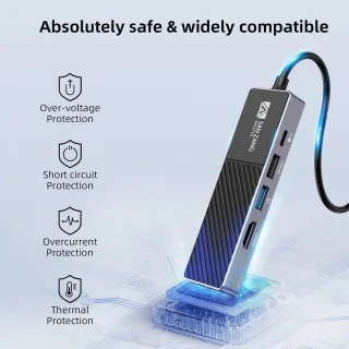 USB-C Multiport Hub Adapter voor laptops
