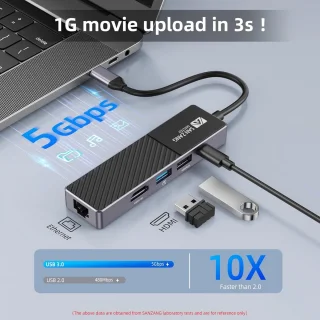 USB-C Multiport Hub Adapter voor laptops