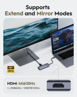 USB-C Multiport Hub voor laptop en pc