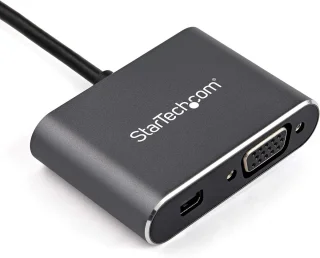 USB-C multiport video adapter met Mini DP en VGA