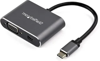 USB-C multiport video adapter met Mini DP en VGA