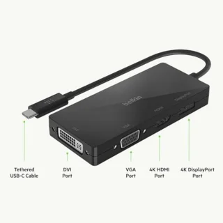 USB-C multiport video-adapter voor laptops
