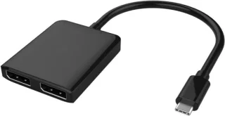 USB-C naar 2x DisplayPort MST-adapter