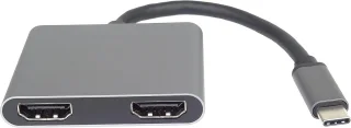 De USB-C naar 2x HDMI Adapter in één oogopslag