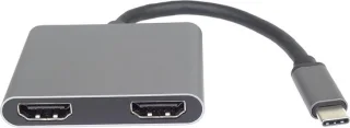 USB-C naar 2x HDMI Adapter — Dubbel beeld, één dongle