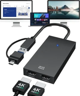 USB-C naar 2x HDMI-adapter