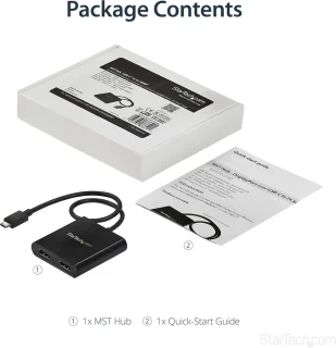 USB-C naar 2x HDMI Dual Monitor Adapter