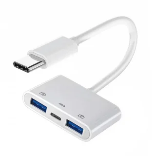 USB-C naar 2x USB 3.0 Adapter voor Laptop & Tablet