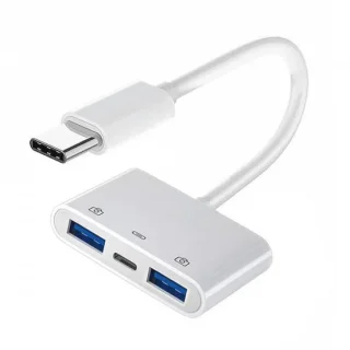 USB-C naar 2x USB 3.0 Adapter voor Laptop & Tablet