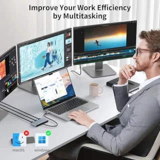 USB-C naar 3x DisplayPort-adapter