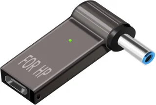 USB-C naar 4,5 x 3 mm 100W PD oplaadadapter voor HP laptops