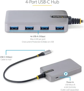 USB-C naar 4x USB-A Hub