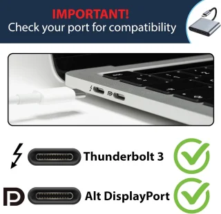 USB-C naar Dual HDMI Adapter