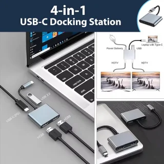 USB-C naar Dual HDMI Adapter